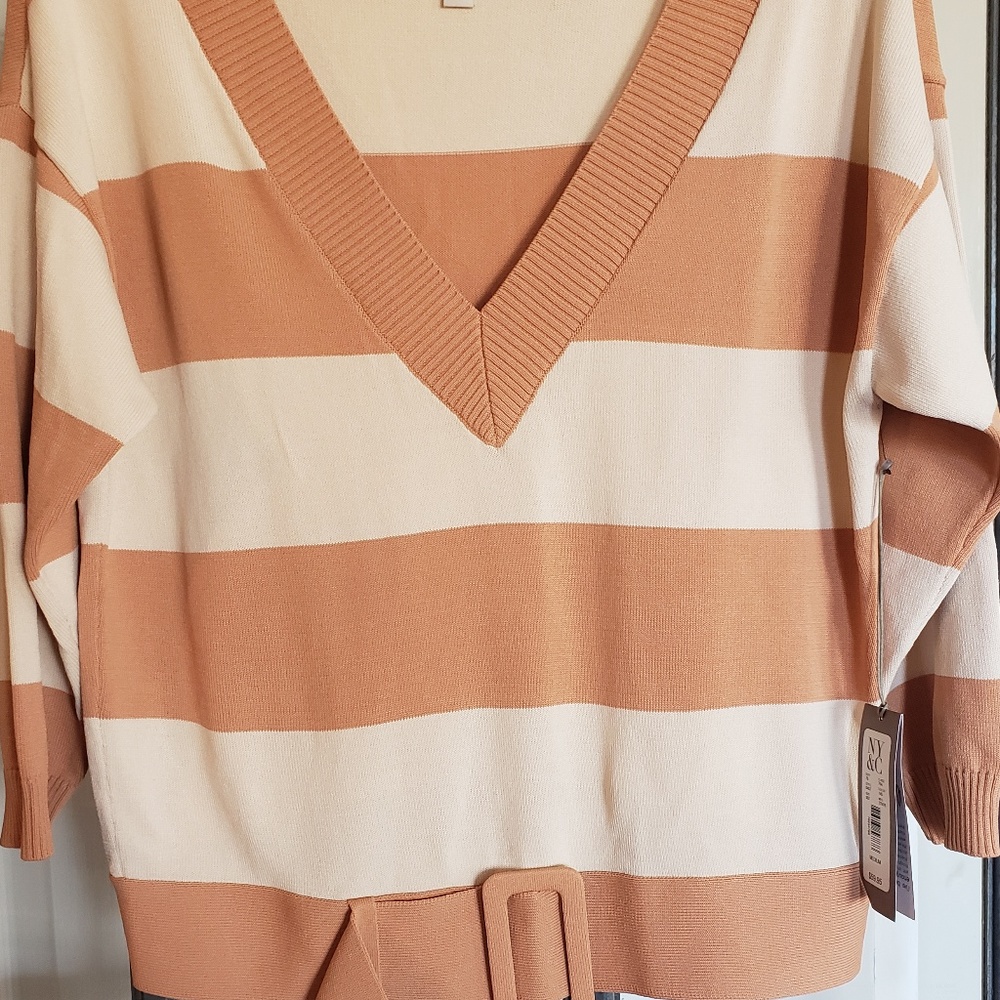 LUCIA BELTED SWEATER - EVA MENDES COLLECTION